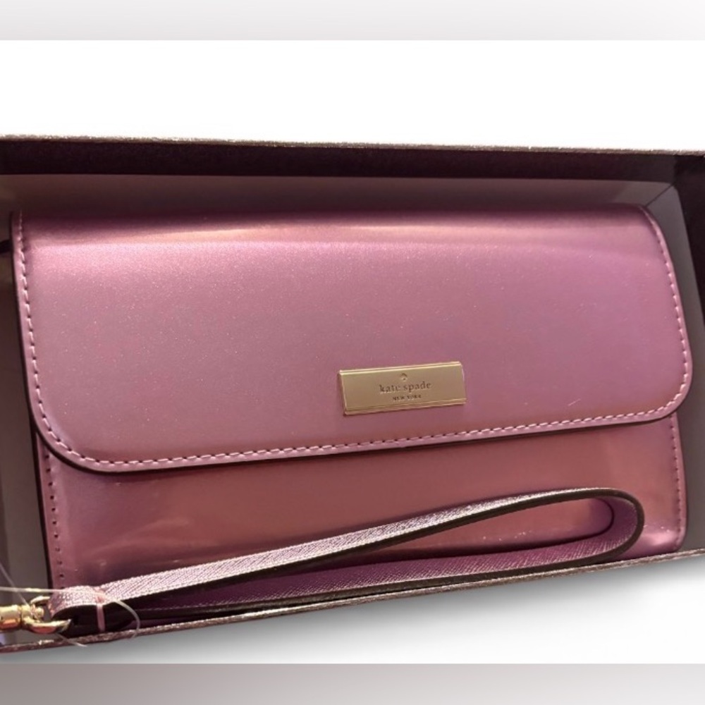 Kate Spade New York Kenzie Wristlet Wallet Quartz Pink IOB